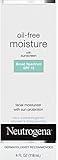 Neutrogena Oil Free Daily Long Lasting Facial Moisturizer & Neck Cream - Non Greasy, Oil Free Moisturizer Won't Clog Pores - SPF 15 Sunscreen & Glycerin, 4 fl. oz (Pack of 2)