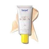 Supergoop! Glowscreen SPF 40, Sunrise (Champagne Glow) - 1.7 fl oz - Glowy Primer + Broad Spectrum Tinted Sunscreen - Helps Filter Blue Light - Hydration - Hyaluronic Acid & Vitamin B5