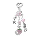 AGEN KGEN Novelty keychains Aesthetic Y2K Keychain Charms Stylish Keychains Accessories for Women Bag Purse Gifts (1x Pink Strawberry)