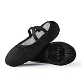 SANGEESON Ballet Shoes Women Canvas Dance Slippers
