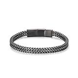 LUCKY2+7 Bracelets for Men-Stainless Steel Magnetic Clasp Franco Chain Mens Bracelet