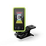 D'Addario Accessories Guitar Tuner - Eclipse Headstock Tuner - Clip On Tuner for Guitar - Great for Acoustic Guitars & Electric Guitars - Quick & Accurate Tuning - Green