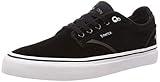 Emerica Mens Dickson Low Top Vulc Skate Shoe, Black/White/Gold, 9