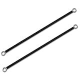 Heavy Duty Weighted Metal Pergola Rods with Large Stainless Steel Eye Bolts for Pergola with Guide Poles (8.5 FT)