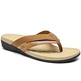 MEGNYA Sandals Ladies, Best Sandals for Plantar Fasciitis for Women, Flip Flops with Plantar Support, Womens Flat Feet Relidf Shoes Arch Support and Heel Support Size 8
