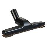 Selgo Upgraded Vacuum Floor Brush for Universal Vacuum Cleaners with 1 ¼ inch (1.25'') (32mm) Inner Diameter with Horse Hair Soft Bristles 10” Wide Black