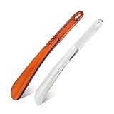 YIZIYAOH Shoe Horn, 2Pcs Shoe Horns, 9.05 Inches High-toughness Plastic Shoe Horn with Hang Hole, Lightweight Shoe Helper for Pregnant Woman, Seniors, Men, Kids & Travel Accessories