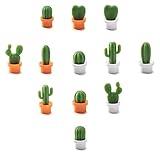 TabEnter Decorative Refrigerator Magnets, Perfect Fridge Magnets for House Office Personal Use (12Pcs Cactus)