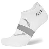 Balega Hidden Dry Moisture Wicking Performance No Show Athletic Running Socks for Men and Women (1 Pair), White, Large