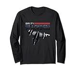 USA Military Warbird Airplane Blackbird Spy Plane Long Sleeve T-Shirt
