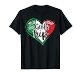 Italy Girls Trip 2025 Heart Italia Group Matching Graphic T-Shirt
