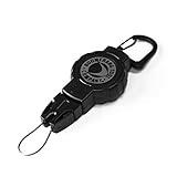 BOOMERANG TOOL COMPANY Scuba Retractable Gear Holder with Carabiner - Black