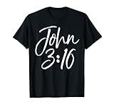 Christian Bible Verse Gift Scripture Reference John 3:16 T-Shirt