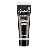 SheaMoisture Facial Wash and Scrub African Black Soap for Blemish Prone Skin to Clarify Skin 4 oz