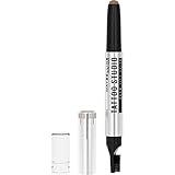 Maybelline TattooStudio Brow Lift Stick Makeup with Tinted Wax Conditioning Complex, Soft Brown, 1 Count