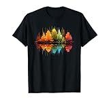 Nature Reflection Forest Trees Outdoor Wildlife T-Shirt