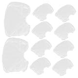 Yardwe 50pcs Non Woven Protective Bouffant Hair Nets with Elastic Band for Food Service Salon Catering and Workspace Use
