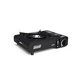 Coleman Classic 1-Burner Butane Stove Portable Camping Stove with Carry Case & Push-Button Starter Includes Precise Temperature Control & 7650 BTUs of Power for Camping Tailgating & More