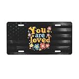 SwpWab You are Loved Front Aluminum License Plate Suitable Outdoor Play 6 X 12 in