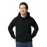 Gildan Adult Fleece Hoodie Sweatshirt, Style G18500, Multipack, Black (1-Pack), X-Large