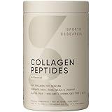 Sports Research Collagen Peptides for Women & Men - Hydrolyzed Type 1 & 3 Collagen Powder Protein Supplement for Healthy Skin, Nails, Bones & Joints - Easy Mixing Vital Nutrients & Proteins