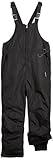 Perry Ellis Boys and Girls Snow Bib - Insulated Waterproof Snow Pants Ski Snowboard Overalls Unisex for Girls and Boys (5-18), Size 7, Black