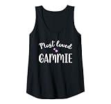 Womens Most Loved Gammie Cute Hearts Tank Top