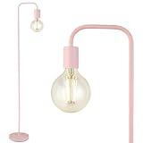 BoostArea Floor Lamp, Modern Cute Pink Floor Lamp, 63Inch Metal Standing Lamp, E26 Socket, On/Off Footswitch, ETL Listed, Tall Thin Skinny Cool Floor Lamp for Living Room, Bedroom Decor, Minimalist