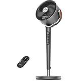 hykolity Large Pedestal Fan for Bedroom, 120°+90°Omni-directional Oscillating Standing Fan, 85ft Air Circulator With Remote, DC Motor Quiet Floor Fans, Adjustable Height, 12 Speeds, 5 Modes, 12H Timer