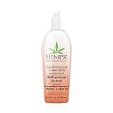 HEMPZ Sweet Pineapple & Honey Melon Herbal Hydrating Multi-Purpose Body Oil for Body - Moisturizing Bath, Shower, or Shaving Oil for Dry or Sensitive Skin for Women & Men, 6.76 Oz