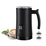 Milk Frother, 4 in 1 Electric Milk Steamer,11.8oz/350ml Automatic Warm and Cold Foam frother for Coffee, Latte, Macchiato, Cappuccino, Hot Chocolate