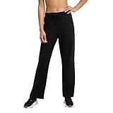 Champion, Lightweight Lounge, Comfortable Jersey Pants for Women, 31.5" (Plus Size Available), Black, X-Large