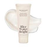 The Face Shop Rice Water Bright Rice Bran Gentle Exfoliating Cleanser - Hydrating, Moisturizing & Brightening Face Cleanser - Vegan Exfoliating Face Wash Face Scrub - Korean Skin Care Face Exfoliator