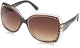 SOUTHPOLE Women's 1021SP Oversized Rhinestone UV400 Protective Butterfly Sunglasses-Cool Gifts for Her, 60mm, Brown Crystal, 60 mm