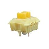Tecsee Mechanical Keyboard Silent Shaft Switch Lubricated, Silent Tactile Low Profile Yellow Medium Switch for Tablet Notebook Desktop Computer Peripheral Keyboard(70PCS Tactile)