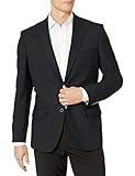 Amazon Essentials Men's Long-Sleeve Classic-Fit Button-Front Stretch Blazer, Black, 42