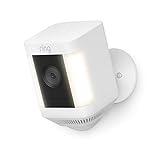 Ring Spotlight Cam Plus, Battery | Home or business security with HD video, Two-Way Talk, Color Night Vision, and Security Siren (2022 release) - White