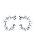 Ted Baker London Dotetta Dotty Hoop Earrings For Women (Silver Tone)