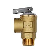 VAV Pressure Relief Valve, 3/4 Inch Thread, 150 PSI, 210F Max, Relief Valve Made of Lead-free Copper, CSA LISTED