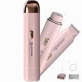 Bikini Shaver Trimmer for Women, Ladies Electric Hair Removal Kit USB Rechargeable Waterproof Facial and Body Epilator Pink