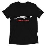 2024 Sports Car Z06 C8 Next Gen Silhouette Vette Drivers Short Sleeve tri-Blend t-Shirt