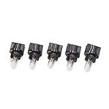 uxcell 5pcs DC 12V T5-V2 Amber Dashboard Indicator Signal Light for Car Internal