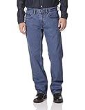 Levi Strauss Signature Gold Men's Relaxed Fit Flex Jeans (Available in Big & Tall), Medium Indigo-Waterless, 36x32