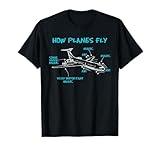 How Planes Fly Funny Aerospace Engineer Engineering T-Shirt T-Shirt