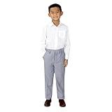 Spring Notion Boys' Dress Pants and Shirt 2T Light Grey/White