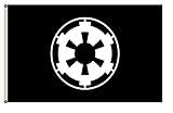 Fyon Large Galactic Empire Black Landscape Flag 3X5Ft