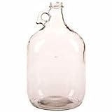 beautyfamily-z005644 1 gal Plate Clear Glass Jug, Small Carboy For Beer, Wine, Spirits and Cider