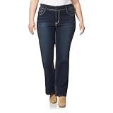 WallFlower Women's Size InstaStretch Luscious Curvy Bootcut Jeans, Betsy, 20 Plus Long