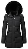 GOLDLADY Women's Warm Winter Coat Waterproof Long Puffer Jacket Thickened Down Jacket