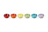 Le Creuset Stoneware Pinch Bowl Gift Set, Set of 6 Prep Bowls, Multi Color, 2 OZ